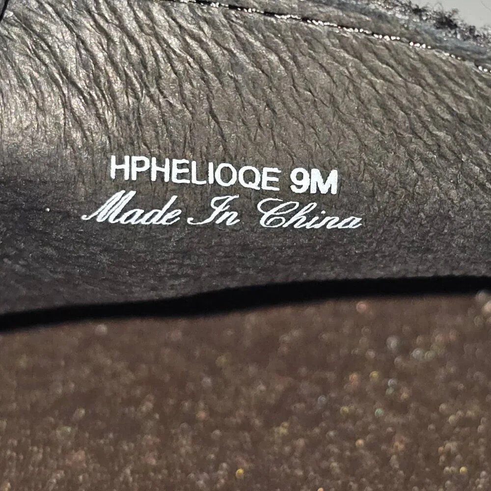 Donald Pliner Helio Lug Sole Loafer Womens 9 Black Boucle Sequined Platform NEW - Picture 13 of 14